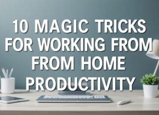 Evden Çalışmak İçin 10 Verimlilik Sihirbazlığı 10 Magic Tricks for Working from Home Productivity